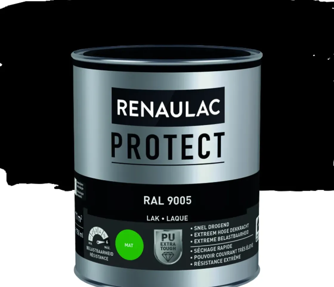 Renaulac Lak Protect Ral9005 Mat 750Ml-Brico Clearance