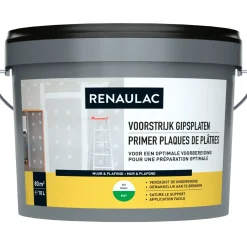 Renaulac Voorstrijk Gipsplaten Wit 10L-Brico Hot