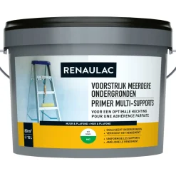 Renaulac Voorstrijk Meerdere Ondergronden Wit 10L-Brico