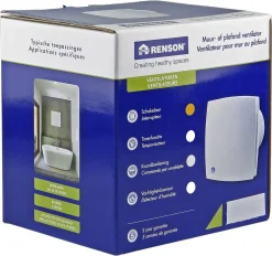 Brico Renson Badkamerventilator Design 7112 O125Mm Grijs Hot