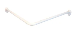 Brico Ridder Universele Hoekdouchegordijnrail O25Mm Wit Aluminium Clearance