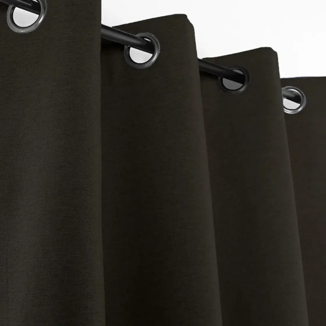 Rideau Helsinki Occultant Cafe Brun 140X260Cm-Brico Best