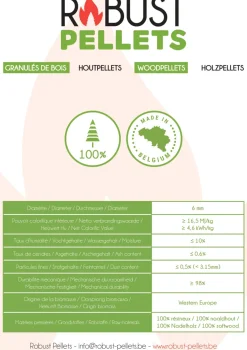 Brandstoffen<Brico Robust Pellets, 100% Naaldhout, Premium Kwaliteit 15Kg