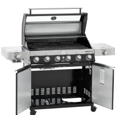 Rosle Gasbarbecue Videro G6-S Vario 30Mbar 110,5X65,5X65,5Cm-Brico Hot