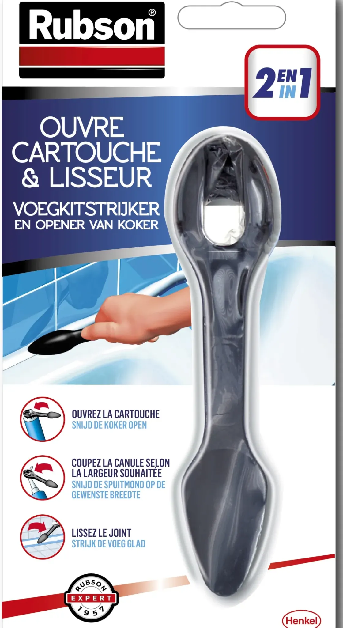 Rubson Voegkitstrijker En Opener Van Koker 2-In-1-Brico Sale