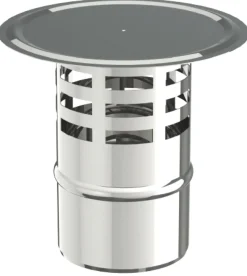 Kachelbuizen<Brico Saninstal Regenkap Voor Pelletkachel Rvs O80Mm