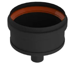 Kachelbuizen<Brico Saninstal Stop O80Mm Geemailleerd Staal