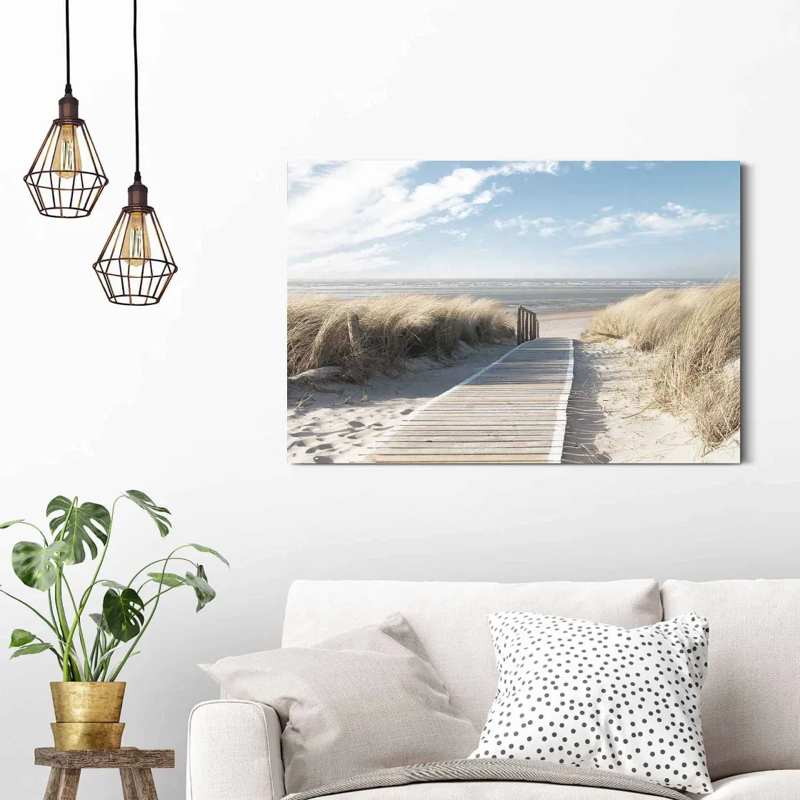 Brico Schilderij Pad Door De Duinen Blauw 90X60Cm Sale