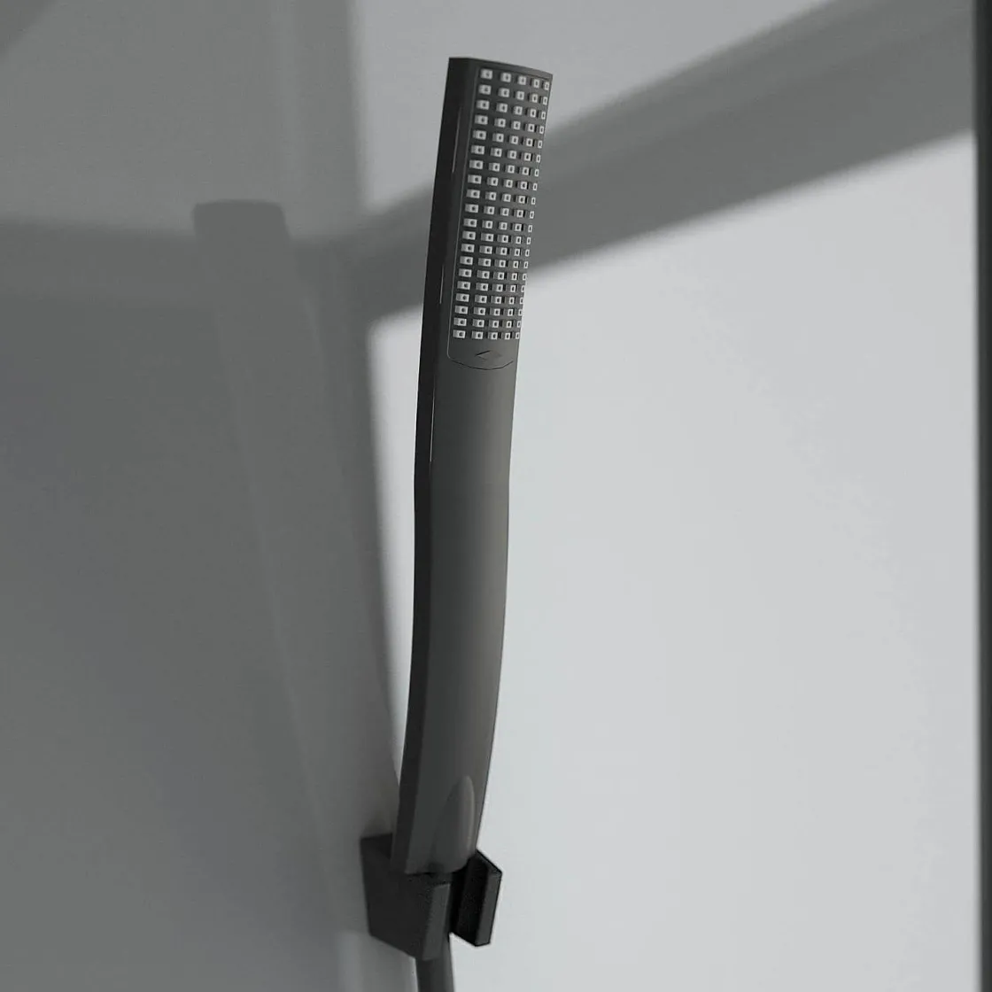 Brico Schulte Complete Cabine - Schuifdeur - 85X115X215 - Bali - Zwart Sale