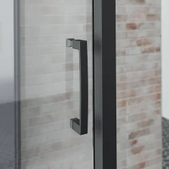 Brico Schulte Complete Cabine - Schuifdeur - 85X115X215 - Bali - Zwart Sale