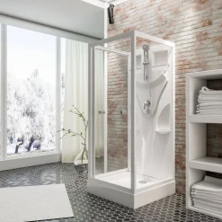 Brico Schulte Complete Cabine - 80X80X190 - Wit -Helder - Juist Best