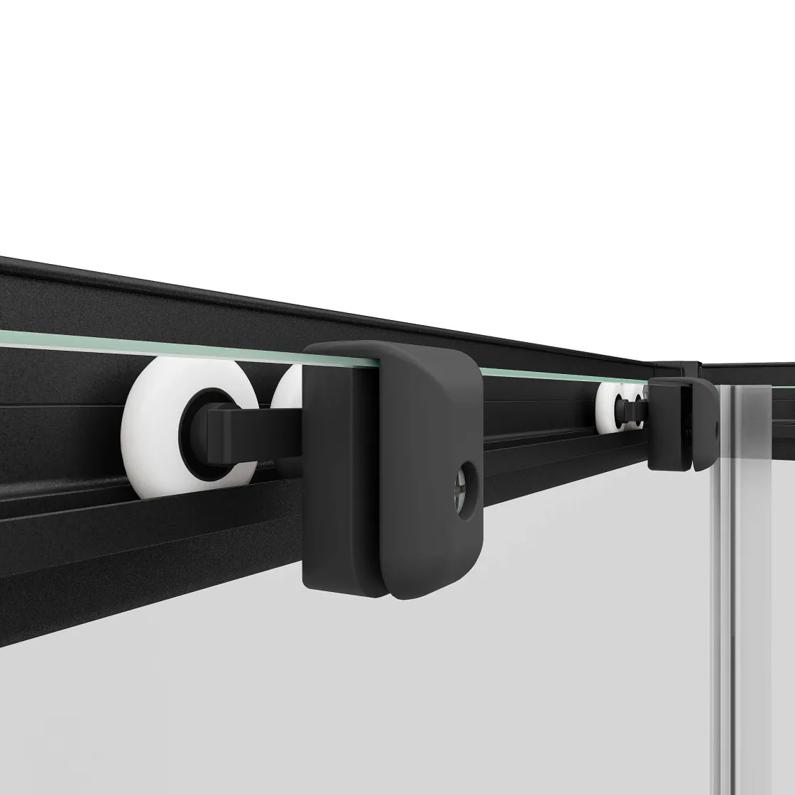 Brico Schulte Hoekinstap - Schuifdeur - 80-90X80-90X180 -Zwart - Helder Best