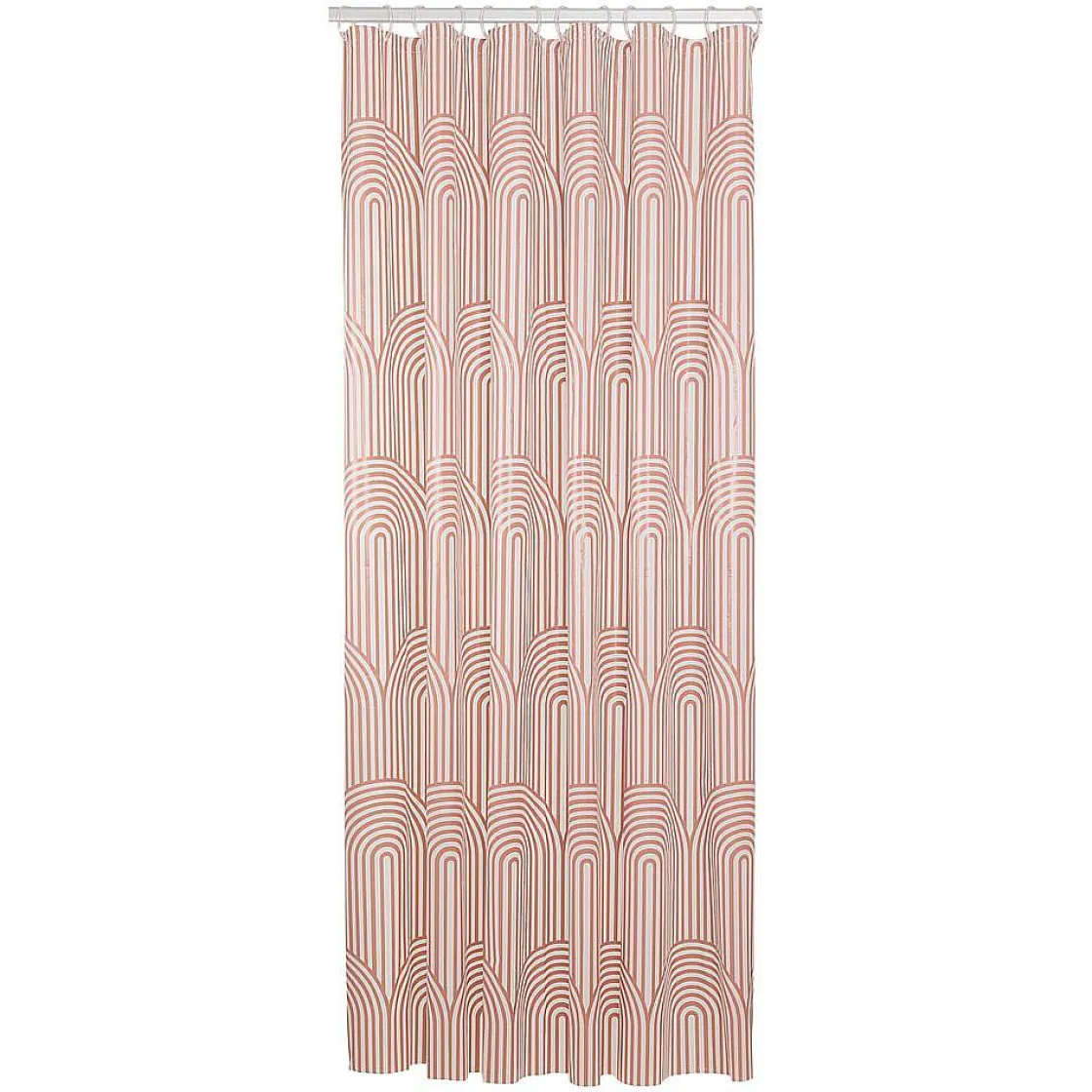 Brico Sealskin Brave Douchegordijn 180X200 Cm Peva Donkerroze / Wit Outlet