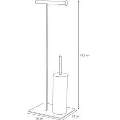 Brico Sealskin Brix Toiletbutler Metaal Zwart