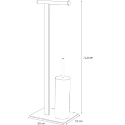 Brico Sealskin Brix Toiletbutler Metaal Zwart