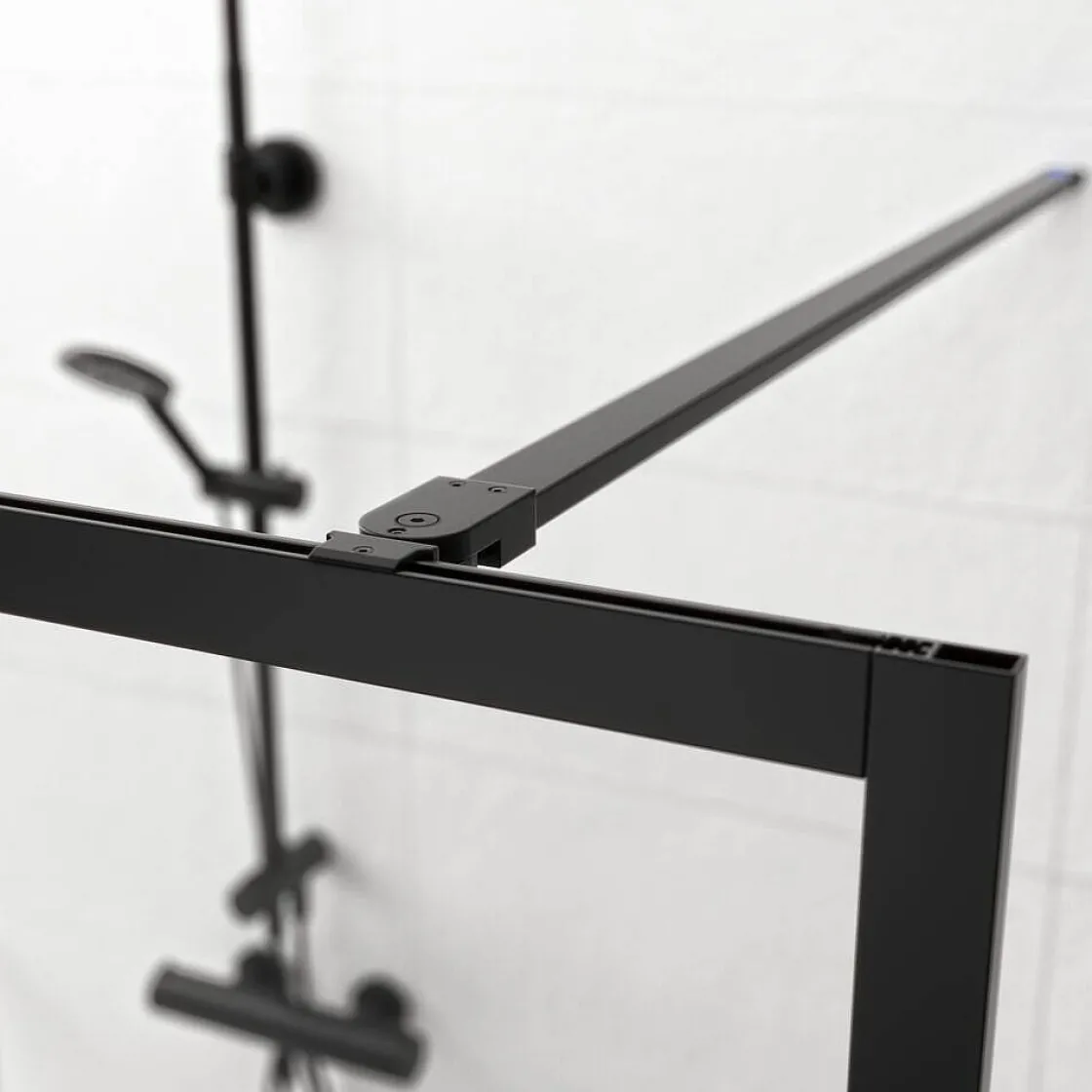 Brico Sealskin Contour Inloopdouche Type A3 118X200Cm Zwart| 6Mm Helder Veiligheidsglas Discount