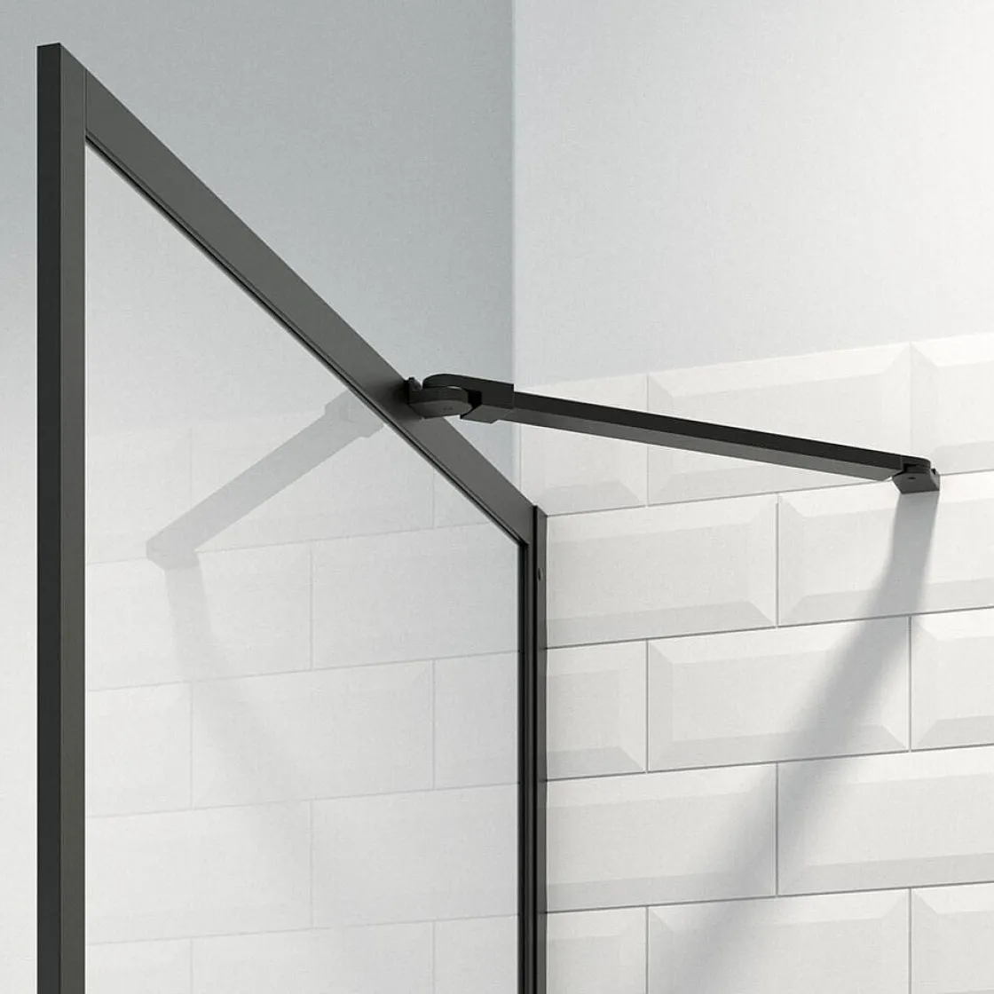 Brico Sealskin Contour Inloopdouche Type A3 118X200Cm Zwart| 6Mm Helder Veiligheidsglas Discount