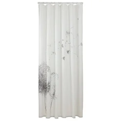 Brico Sealskin Douchegordijn Flow 180X200Cm Polyester Zwart/ Wit New
