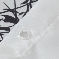 Brico Sealskin Douchegordijn Flow 180X200Cm Polyester Zwart/ Wit New