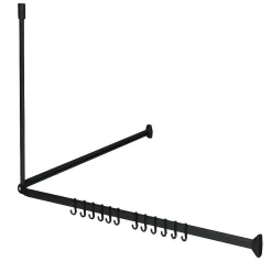 Brico Sealskin Easy Roll Douchegordijnstangset 90X90X90Cm Zwart Sale