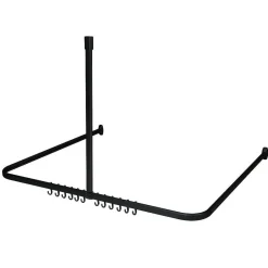 Brico Sealskin Easy Roll Douchegordijnstangset 90X90X90Cm Zwart Sale