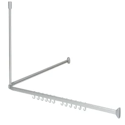 Brico Sealskin Easy Roll Douchegordijnstangset 90X90X90Cm Mat Aluminium Sale