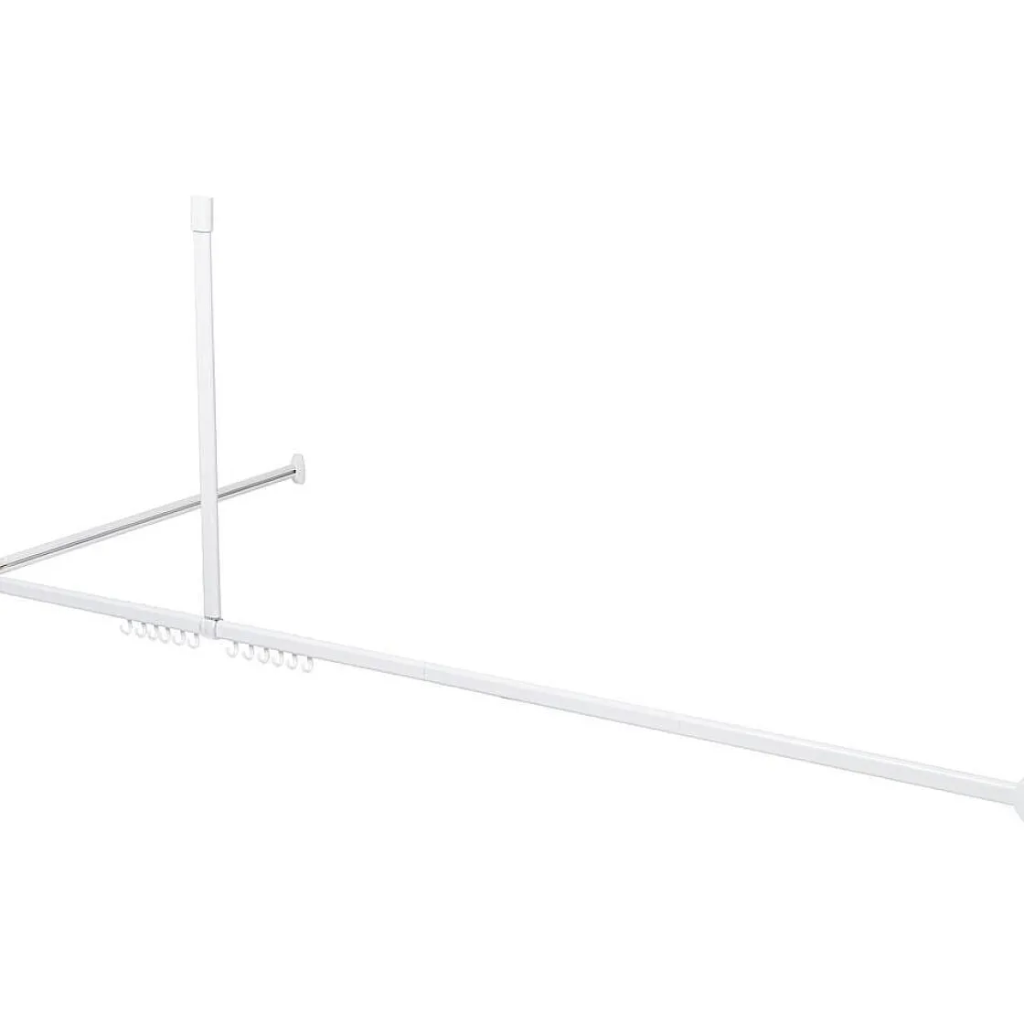 Brico Sealskin Easy Roll Douchegordijnstangset 90X90X90Cm Wit