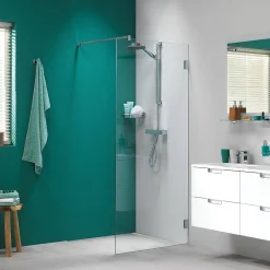 Brico Sealskin I Am Douchewand Walk In Type A3 (Divider) 98Cm Chroom/Zilver Hoogglans | 8Mm Helder Veiligheidsglas + Antikalk Sale