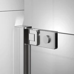 Brico Sealskin Inc. Draaideur In Nis 90X200Cm | 8Mm Helder Veiligheidsglas Met Antikalklaag Zilver Hoogglans Hot