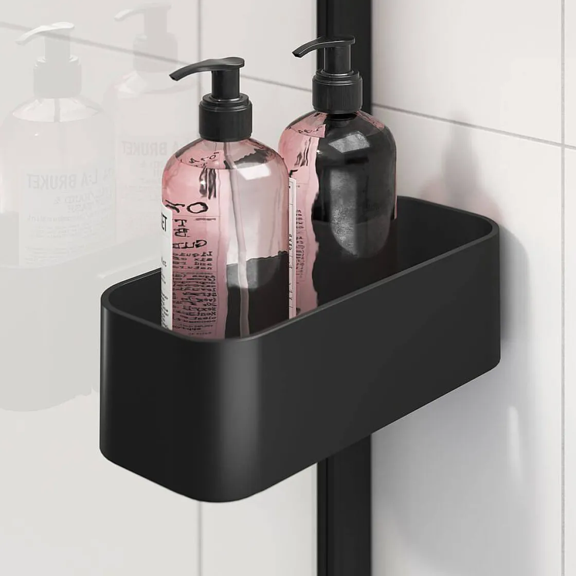 Brico Sealskin Inc. Inloopdouche Type A3 120X200Cm Met Douchemand | 8 Mm Helder Veiligheidsglas Met Antikalklaag Mat Zwart Clearance