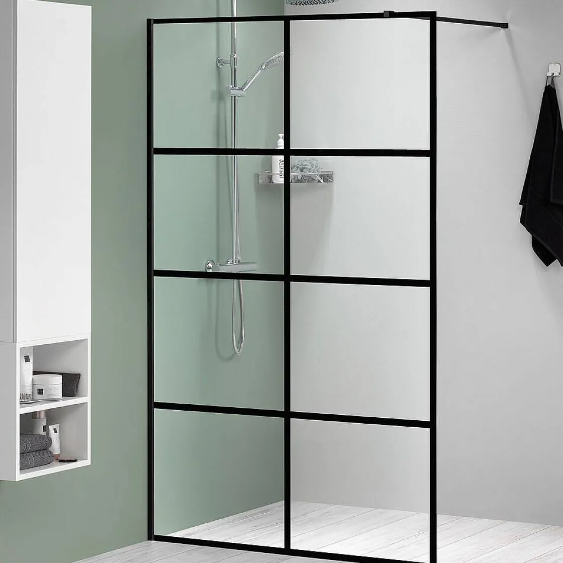 Brico Sealskin Mix&Match Douchewand 1180Mm Breed| 8Mm Veiligheidsglas Met Frame Decor