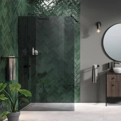 Brico Sealskin Mix&Match Glaspaneel 980Mm Breed | 8Mm Dik Grijs Veiligheidsglas Hot