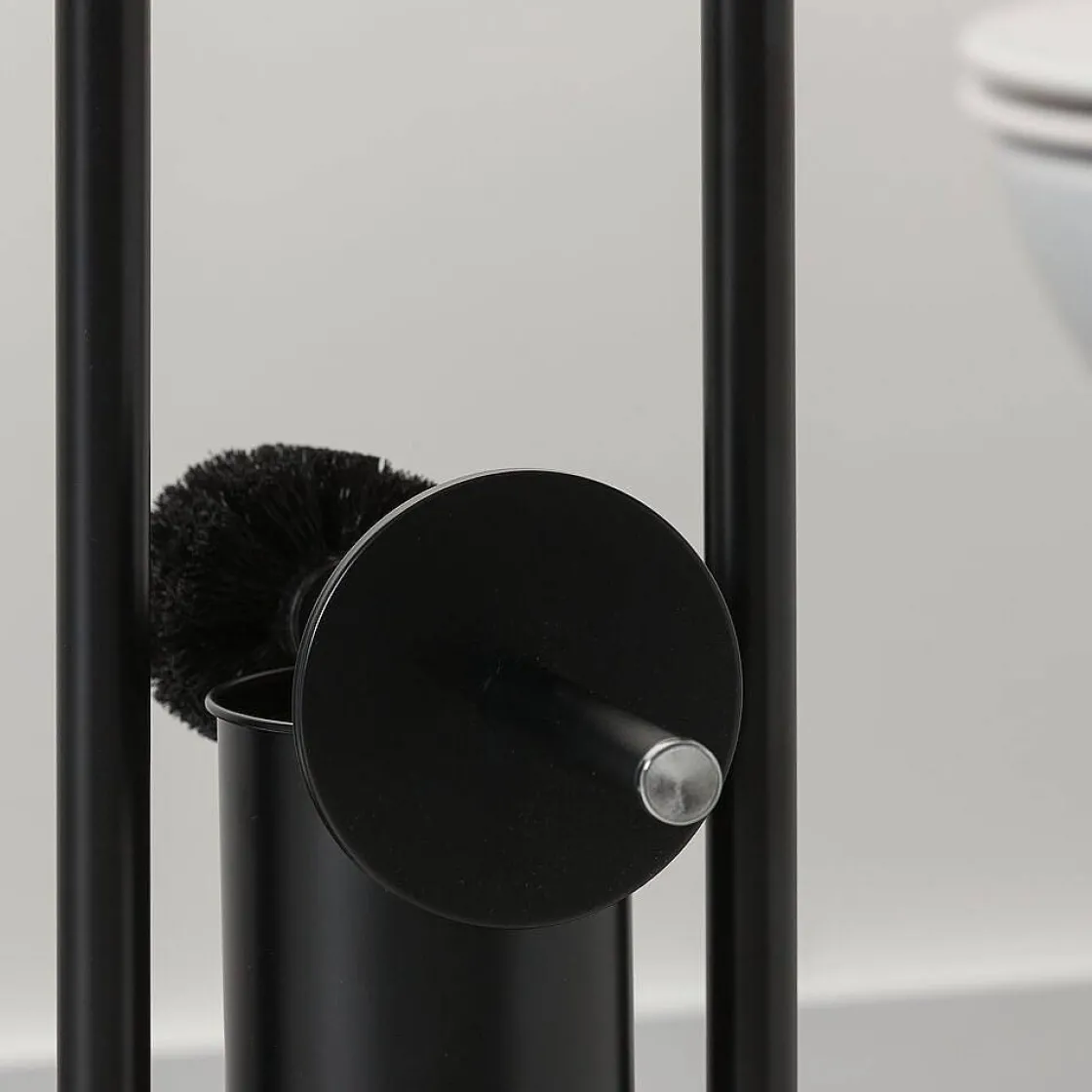 Brico Sealskin Wc-Boy Acero Metaal Zwart Mat Staand New