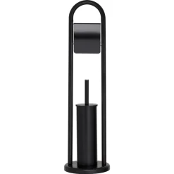 Brico Sealskin Wc-Boy Acero Metaal Zwart Mat Staand New