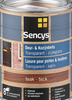 Sencys Beits Ramen En Deuren Semi-Transparant Zijdeglans Donker Eiken 0,75L-Brico