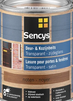 Sencys Beits Ramen En Deuren Semi-Transparant Zijdeglans Walnoot 0,75L-Brico Hot