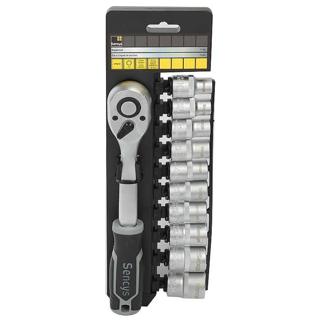 Brico Sencys Dopsleutelset – 11 Stuks New