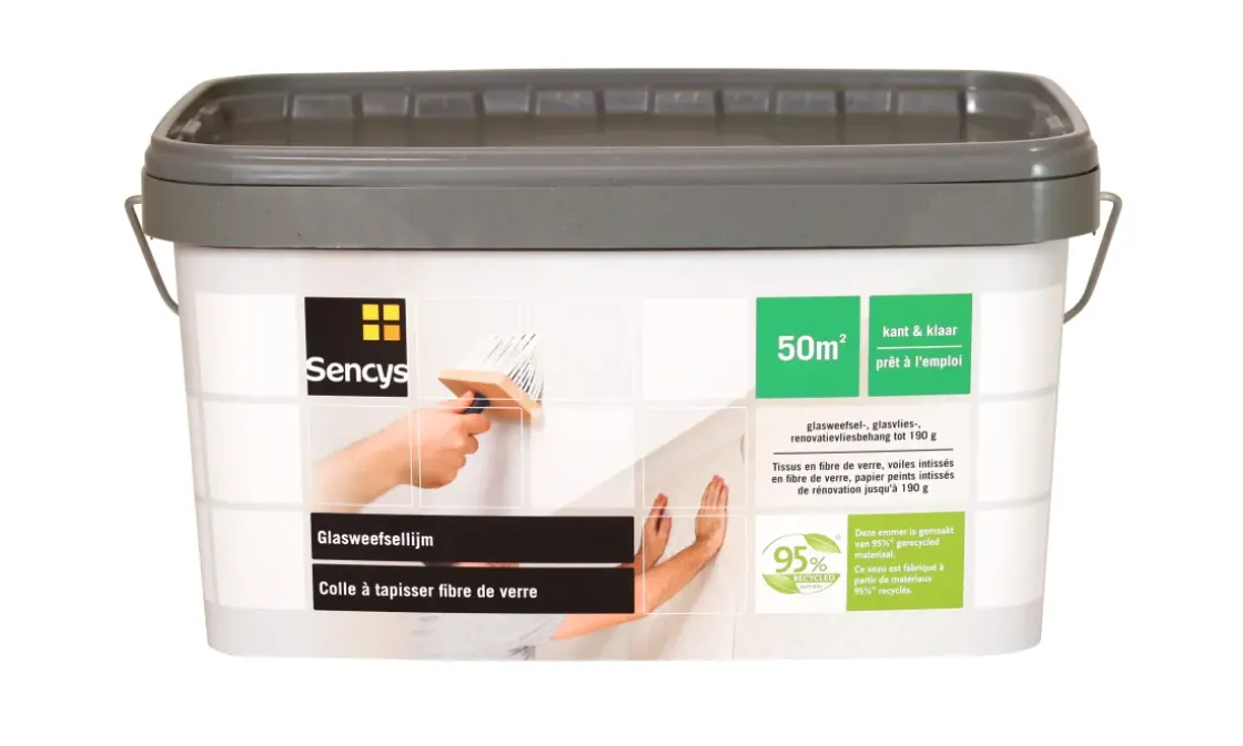 Sencys Glasvezelbehanglijm Kant-En-Klaar 10Kg-Brico Outlet