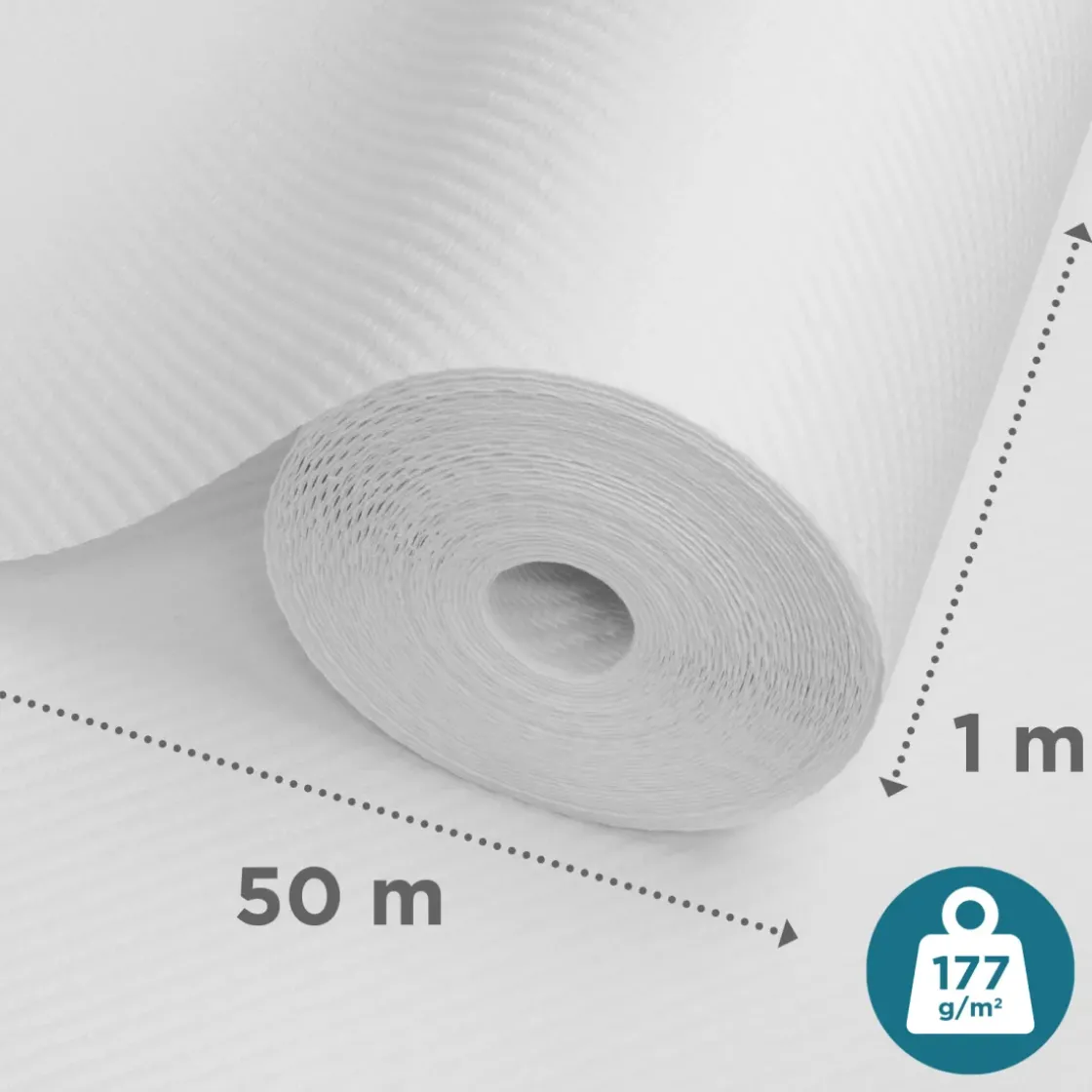 Sencys Glasweefselbehang Diagonaal 50M 177Gram-Brico New