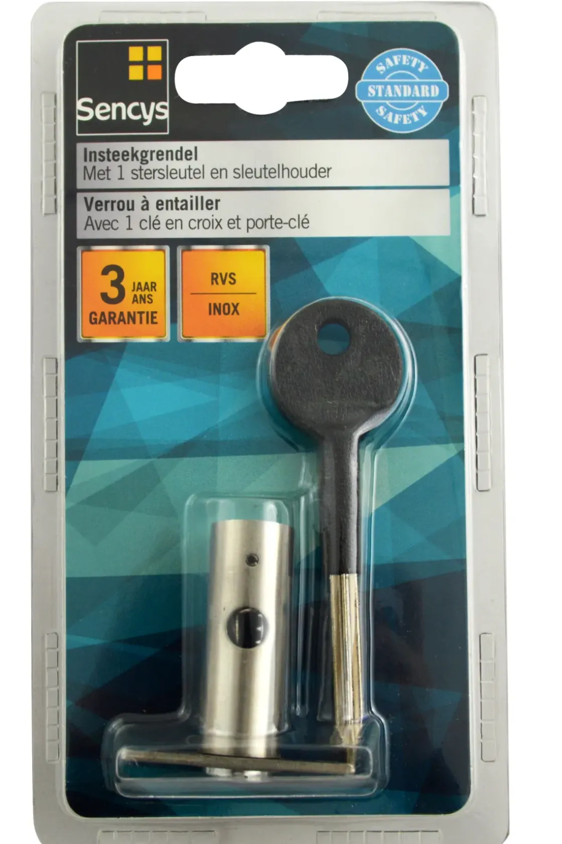 Sencys Omkeerbaar Insteekslot M294 Vermessingd Staal 110X50Mm-Brico Sale