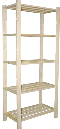 Brico Sencys Opbergrek Met 5 Legplanken Hout 170X75X40Cm Sale