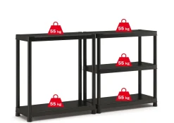 Brico Sencys Opbergrek Pvc Zwart 40 X 90 X 182 Cm Hot