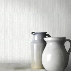 Sencys Overschilderbaar Vliesbehang Linen Wit-Brico Hot