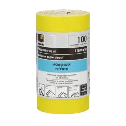 Sencys Rol Schuurpapier Geel A/O 115Mm X 5M P100-Brico Outlet