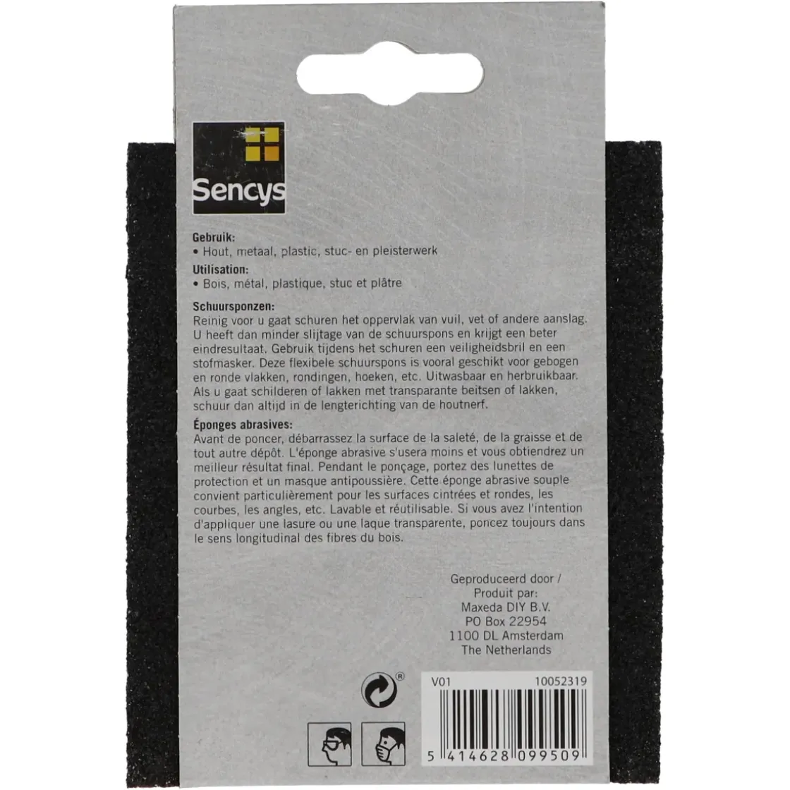 Sencys Schuurspons P120 120X98X13Mm 2St-Brico Online