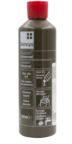 Sencys Universele Verfkleurstof Omber Naturel 250Ml-Brico