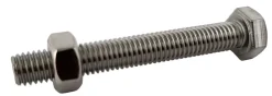 Sencys Zeskantbout + Rvs Moer M5X16Mm 10St-Brico Online