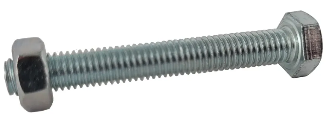 Sencys Zeskantbout Verzinkt + Moer M6X25Mm 10St-Brico Hot