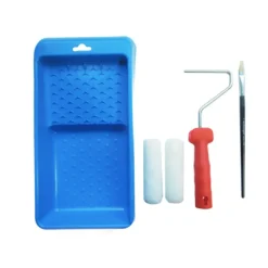 Set Met Verfbak En Lakroller Blauw-Brico Clearance