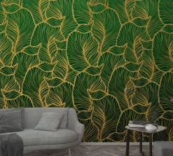 Smart Art Fotobehang Art Nouveau Blad Print-Brico Sale